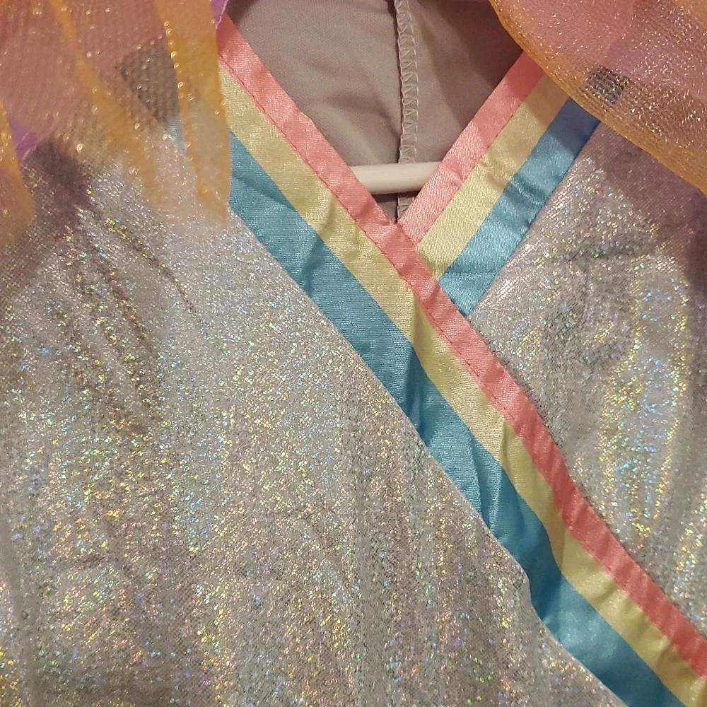 Rock Star Unicorn Costume‎ - Silver and Multicolor - Picture 8 of 9